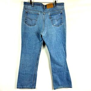 Vintage Levi’s 217 orange tab jeans 42 x 29 hemmed distressed  western bootcut